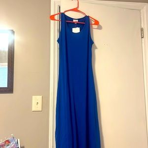 NEW LulaRoe Dani Sleeveless Maxi Dress Size Small royal blue